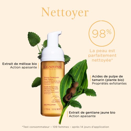 CLARINS Mousse Nettoyante Peau Neuve Toutes Peaux 3666057228629 CLARINS Mousse Nettoyante Peau Neuve Toutes Peaux 3666057228629